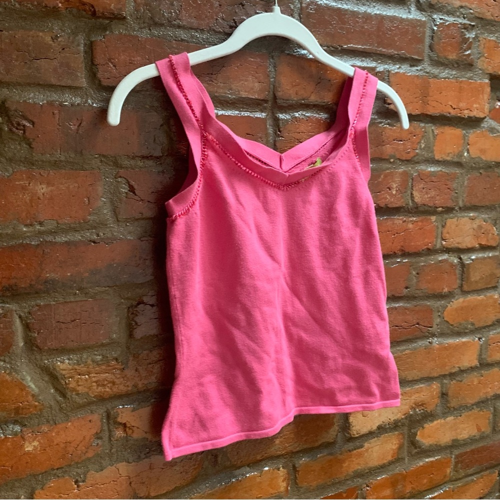 Sigrid Olsen Pink Sequined Knit Top - Picture 2 of 5